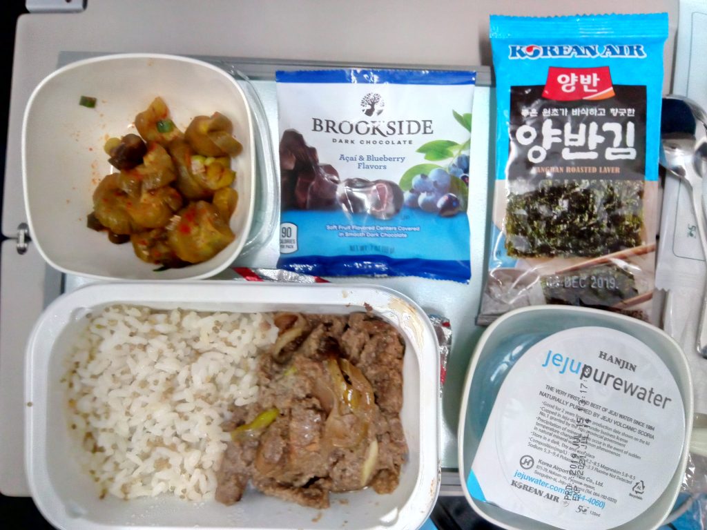大韓航空エコノミークラス機内食
